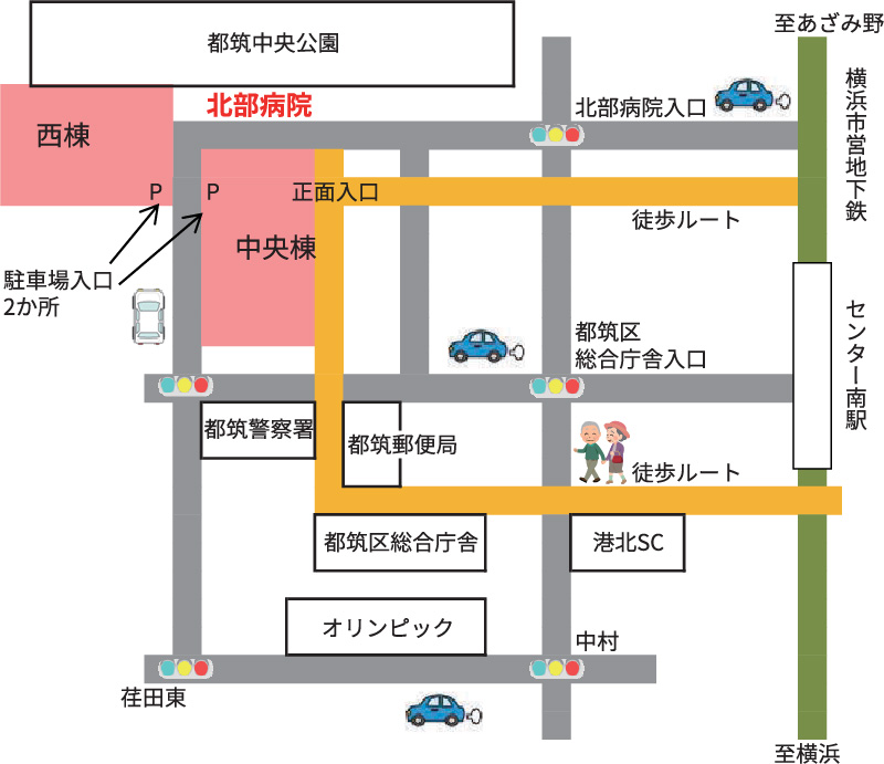 最寄りの駅からのアクセスマップ