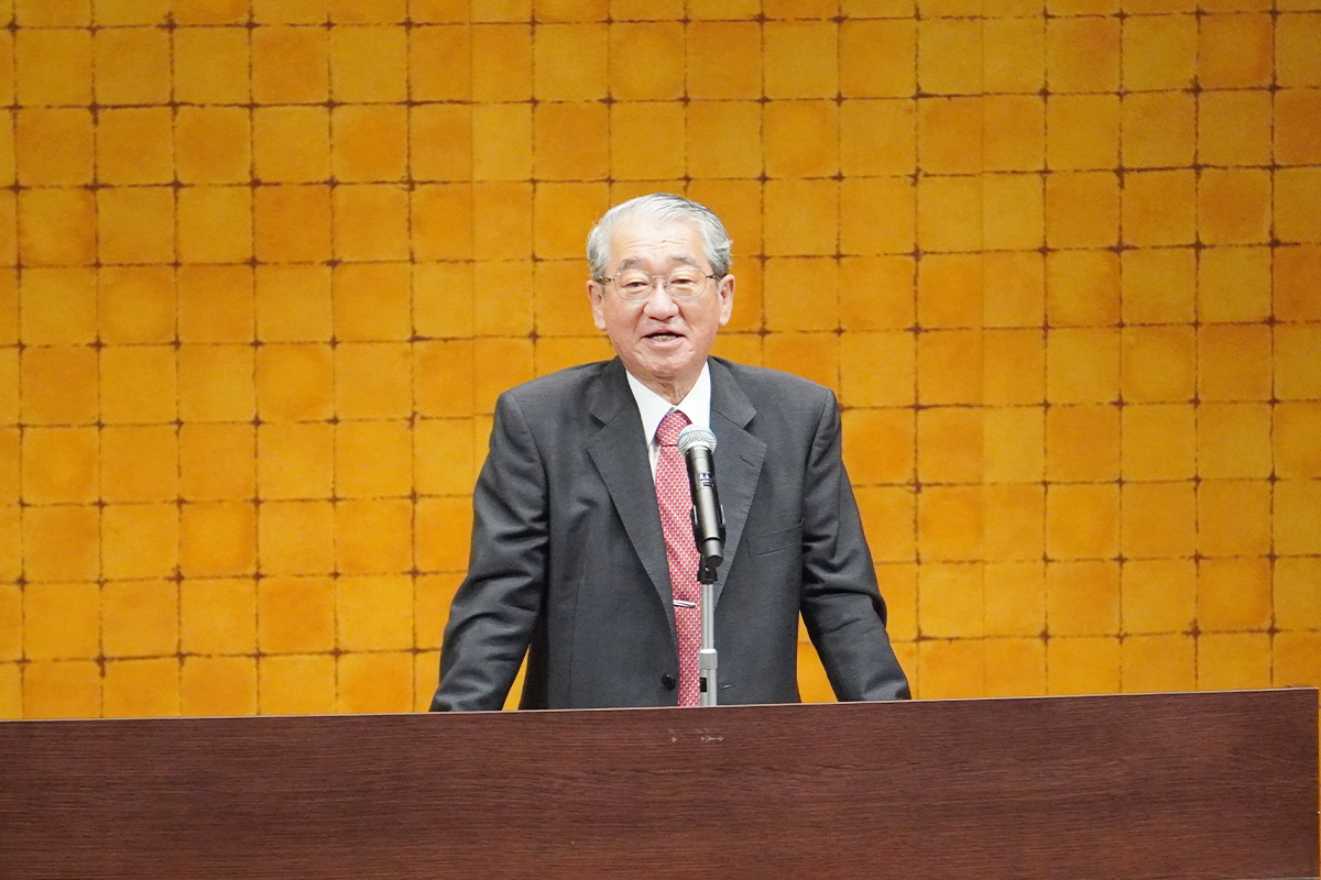 壮行会~告辞:久光正学長~_DSC04603