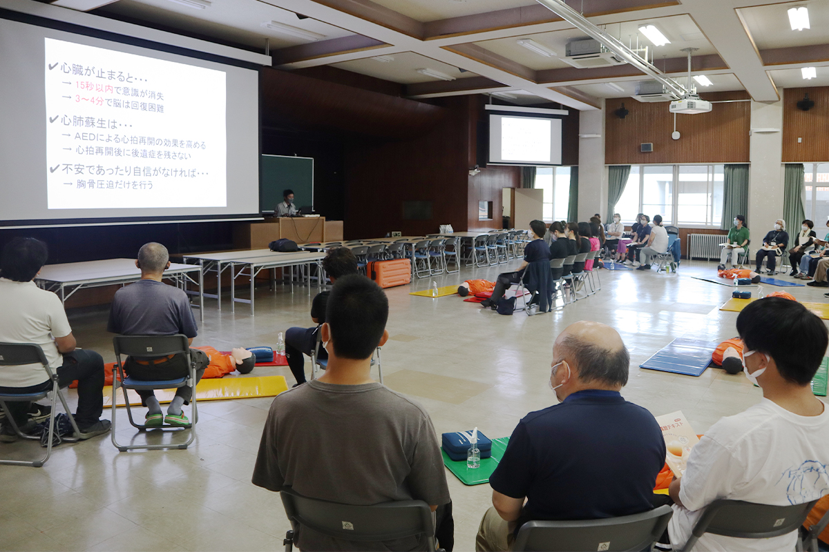 富士五湖消防隊員による講演01