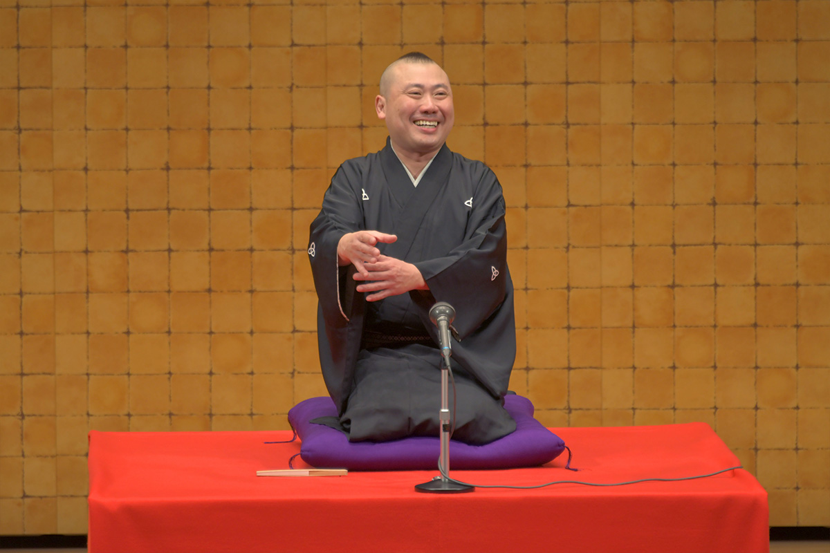 第二部:落語「親子酒」の様子