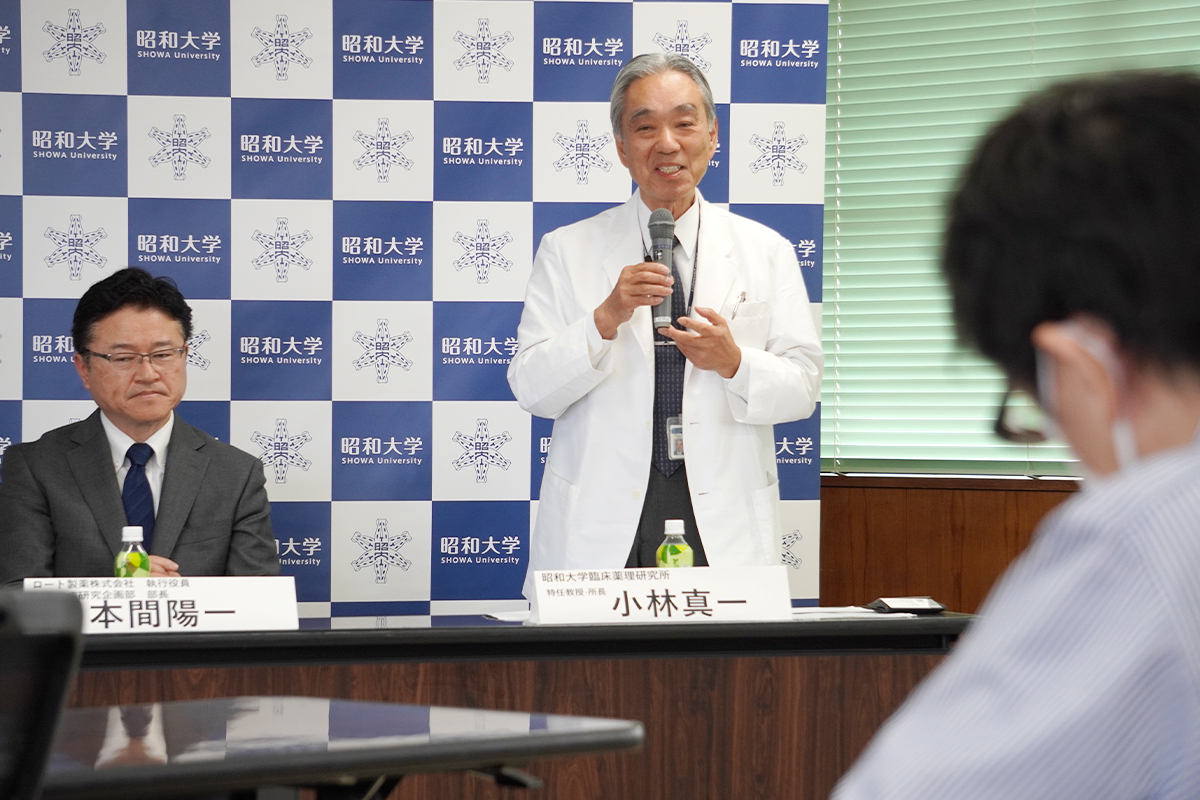 004挨拶:小林真一所長(臨床薬理研究所)