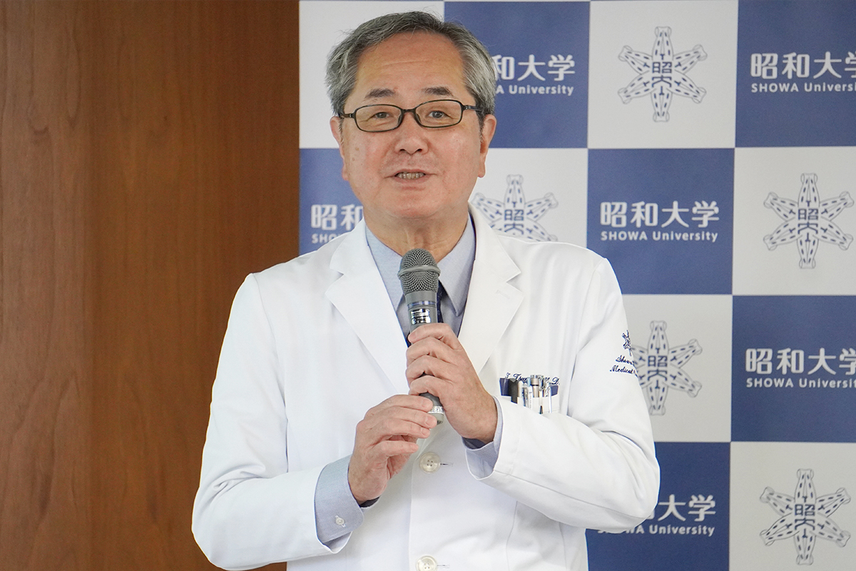 002挨拶:角田卓也教授(昭和大学病院腫瘍内科)