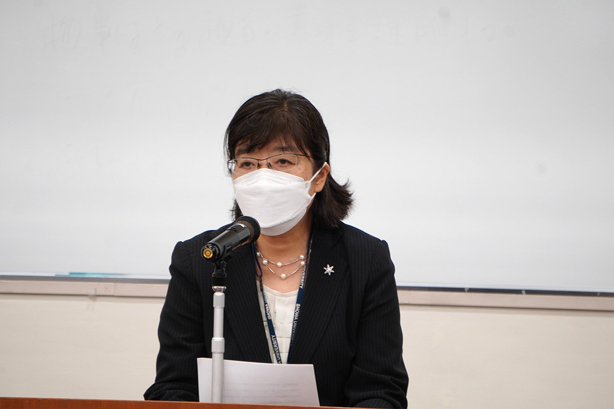 02_挨拶:田中晶子 看護学科主任