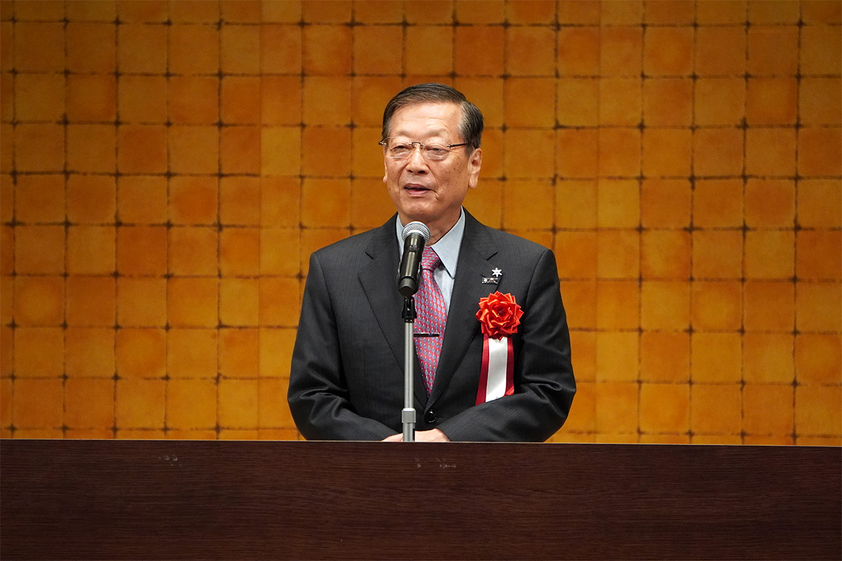 祝辞:小口勝司理事長