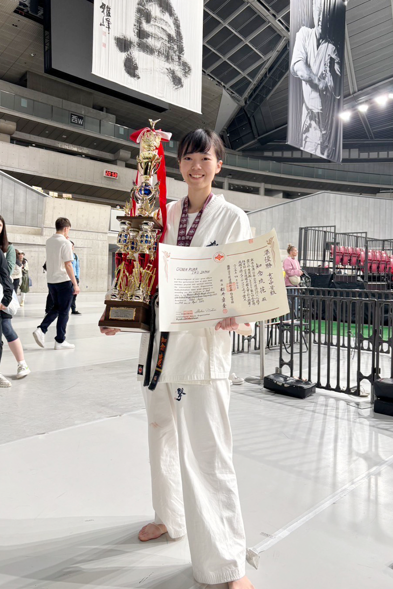 準優勝を果たした知念琉花さん