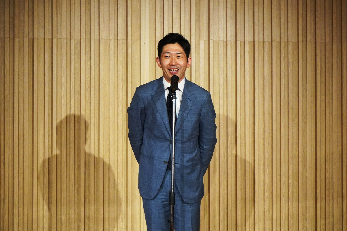 08_特別奨学生の会：細沼雅弘会長による挨拶