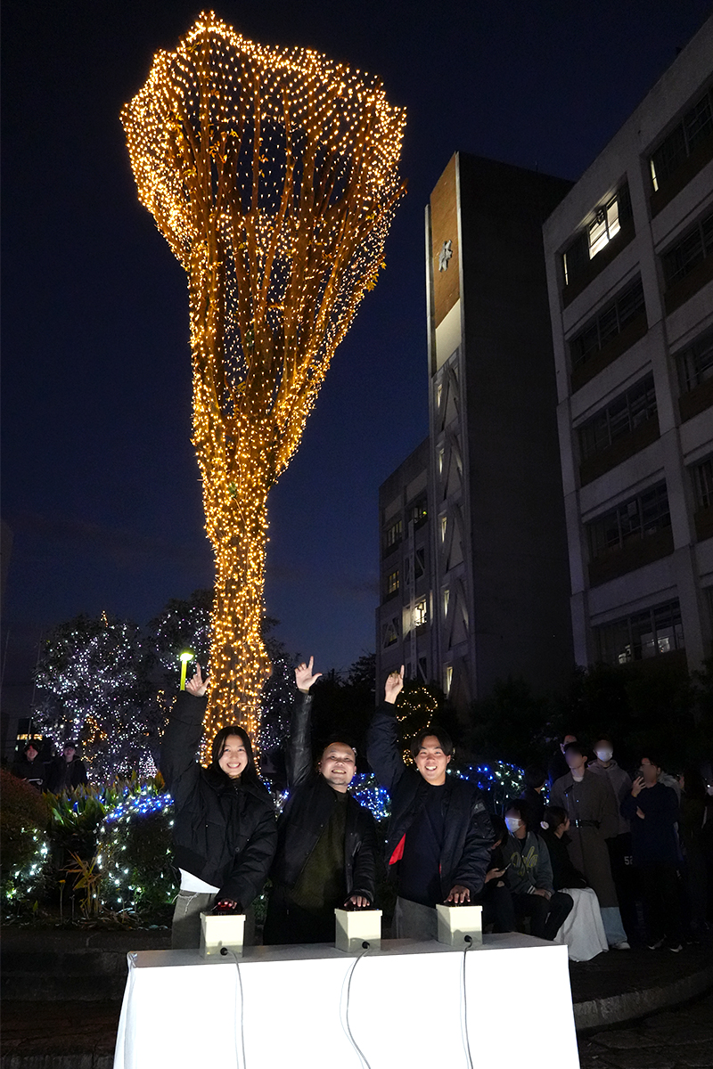 旗の台キャンパスにてイルミネーション点灯式を行いました｜昭和医科大学