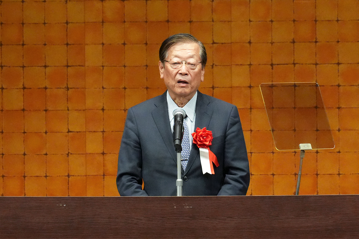 祝辞：小口勝司理事長